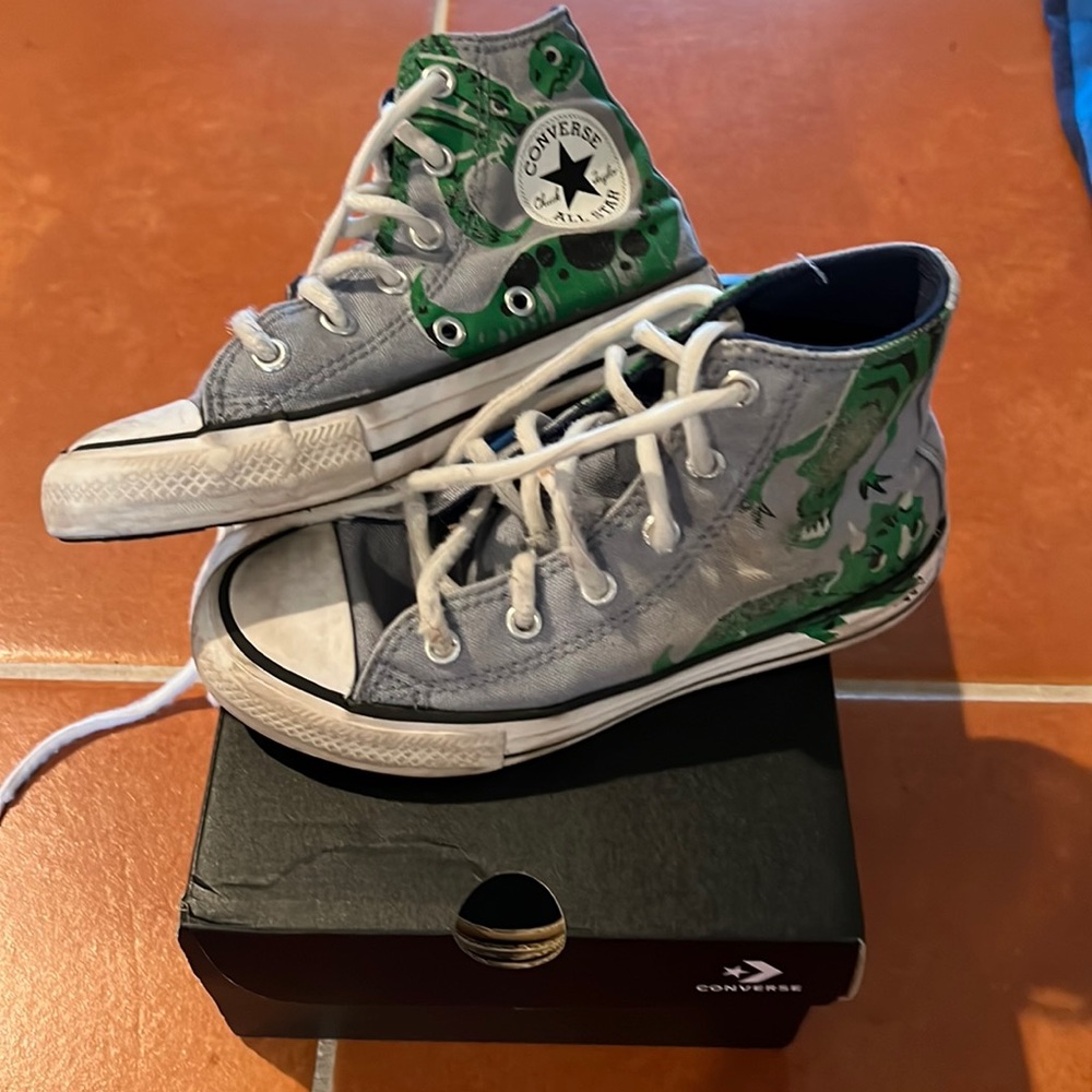 Boys Dinosaur Converse
